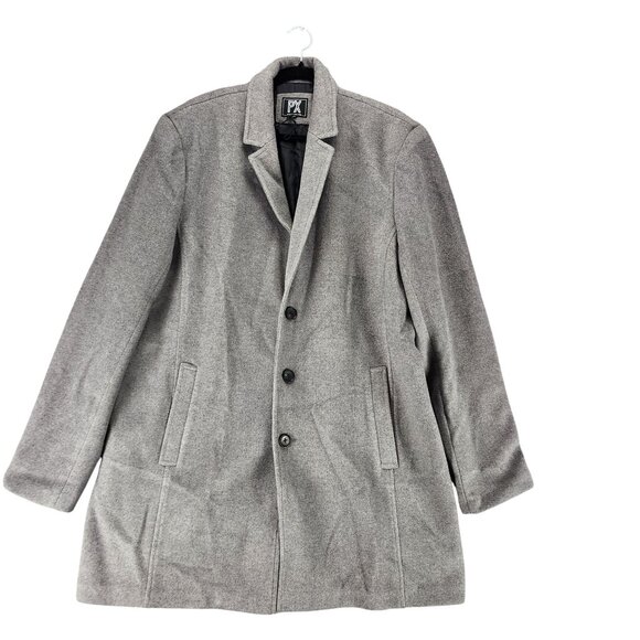 PX Jacket Mens XXL Gray Long Sleeve 3 Button Coat Peacoat *NWOT*